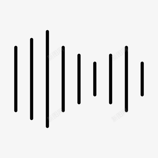 波浪音乐信号图标svg_新图网 https://ixintu.com 信号 声音 教育科学 水 波浪 简单 音乐
