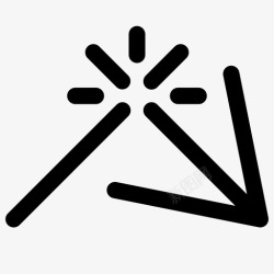 反冲反冲箭弹跳图标高清图片