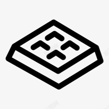 巧克力巧克力棒块图标图标
