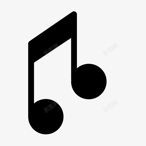 旋律音乐音符图标svg_新图网 https://ixintu.com 圣诞节 旋律 音乐 音符
