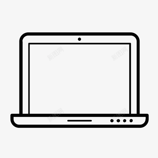 笔记本电脑数字屏幕电子设备图标svg_新图网 https://ixintu.com 平板电脑 数字屏幕 电子产品 电子设备 笔记本电脑