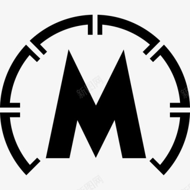 新西伯利亚地铁标志metrologos图标图标