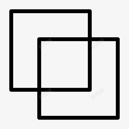 重叠立方体放大图标svg_新图网 https://ixintu.com 常用图标 放大 最小化 正方形 立方体 重叠
