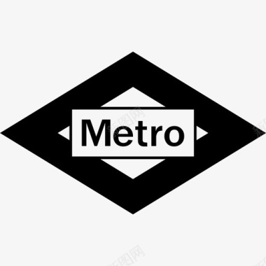 马德里地铁标志计量学家图标图标