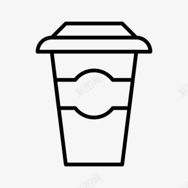 纸杯咖啡热的图标图标