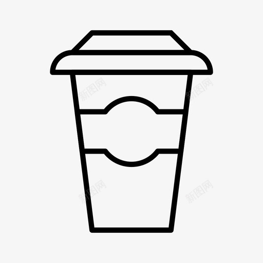 纸杯咖啡热的图标svg_新图网 https://ixintu.com 咖啡 果汁 热的 简单 纸杯 食品和饮料