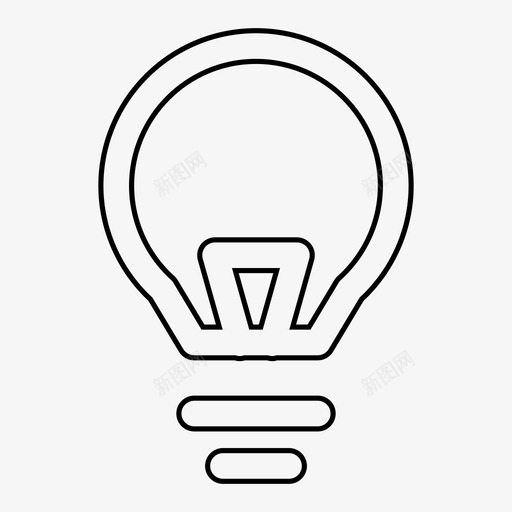 灯泡亮度电图标svg_新图网 https://ixintu.com 亮度 常用图标 想法 灯泡 电
