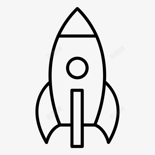 火箭发射项目发射图标svg_新图网 https://ixintu.com 发射 太空 太空船 火箭 随机收集05 项目发射