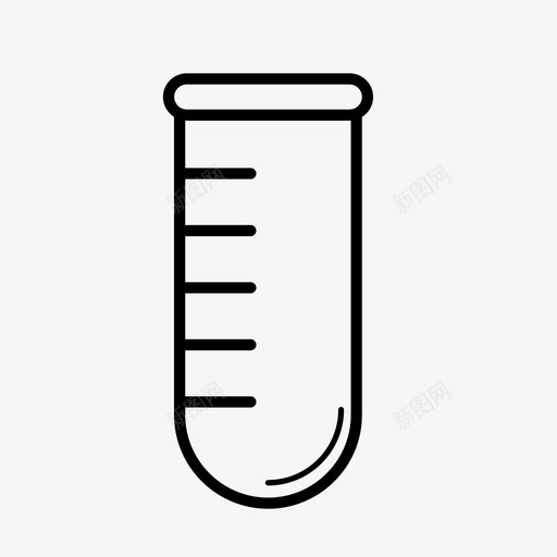 试管量器药水图标svg_新图网 https://ixintu.com 溶液 科学 药水 试管 量器