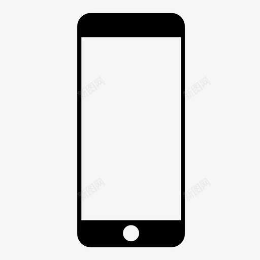 iphone6苹果手机图标svg_新图网 https://ixintu.com iphone6 手机 智能手机 智能手机平板电脑 苹果