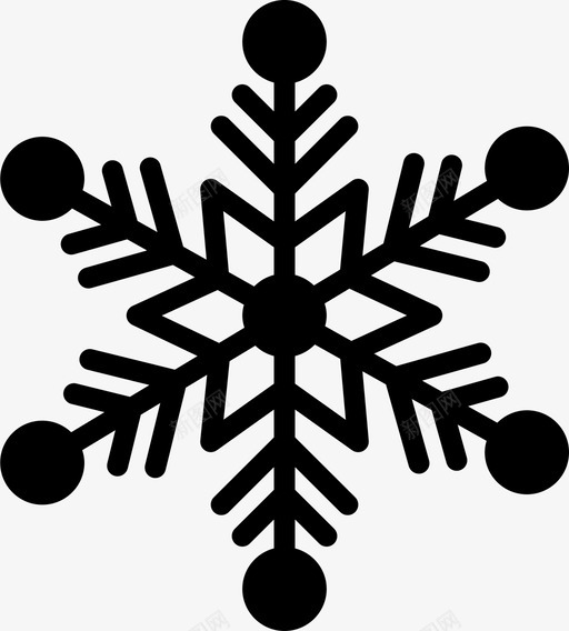 冬季装饰雪花装饰图标svg_新图网 https://ixintu.com 冬季装饰 雪花装饰