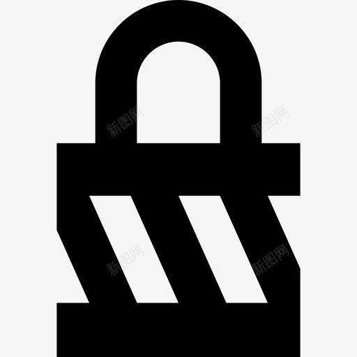 安全条纹挂锁符号钥匙和锁图标svg_新图网 https://ixintu.com 安全条纹挂锁符号 钥匙和锁