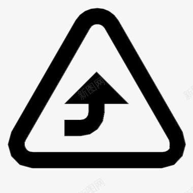 三角形向上标志警告图标图标
