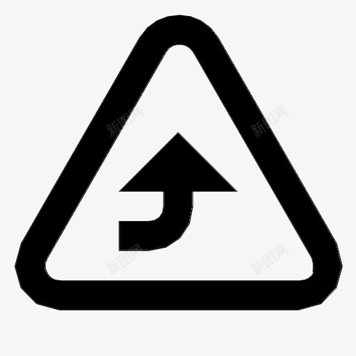三角形向上标志警告图标svg_新图网 https://ixintu.com 三角形向上 标志 警告