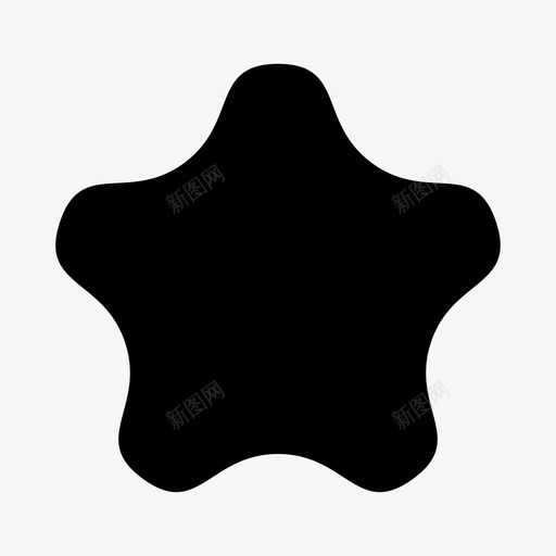 星形5尖装饰图标svg_新图网 https://ixintu.com 5尖 几何形 实心圆形星形 星形 装饰
