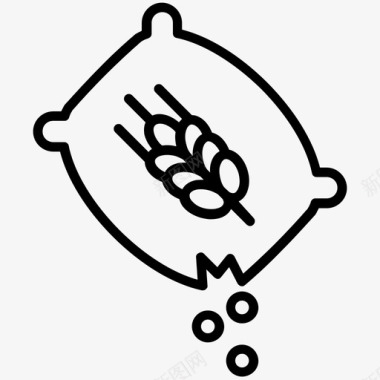 小麦种子农场谷物图标图标
