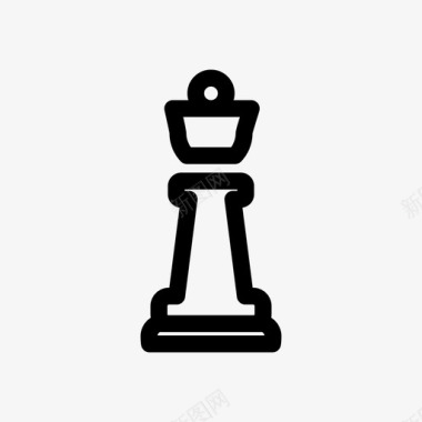 皇后象棋图形图标图标