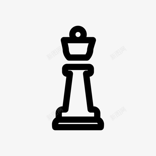 皇后象棋图形图标svg_新图网 https://ixintu.com 体育游戏 图形 游戏 皇后 象棋