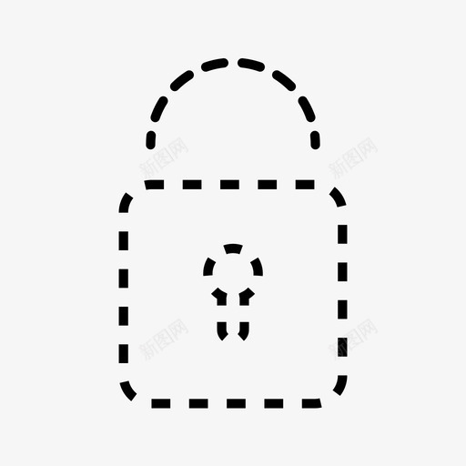 锁钥匙钥匙孔图标svg_新图网 https://ixintu.com 安全 常用图标 挂锁 钥匙 钥匙孔 锁