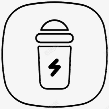 摇瓶能量饮料健身图标图标