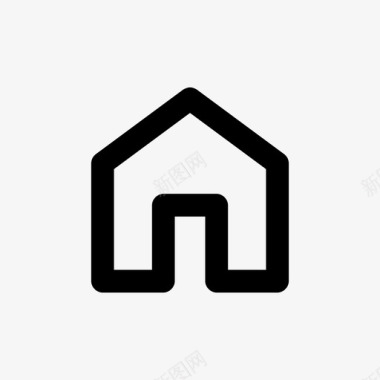 住宅建筑物住宅按钮图标图标