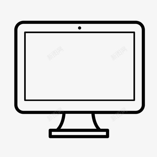 台式机苹果电脑图标svg_新图网 https://ixintu.com mac桌面 台式机 数字屏幕 电脑 苹果