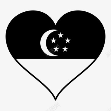 新加坡旗心图标图标