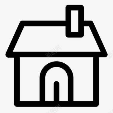 房子建筑物房产图标图标