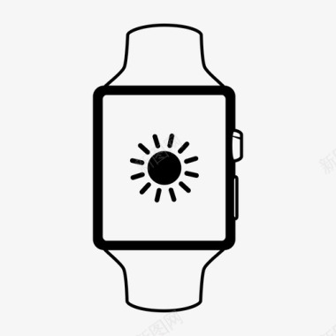 智能手表天气苹果移动图标图标