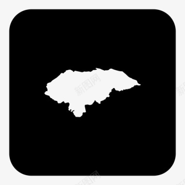洪都拉斯国家位置图标图标