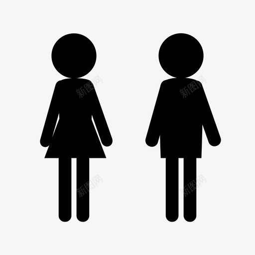 男人和女人夫妻站在一起图标svg_新图网 https://ixintu.com 人们 夫妻 男人和女人 站在一起