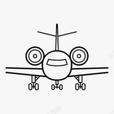 私人飞机航空公司通勤飞机图标图标