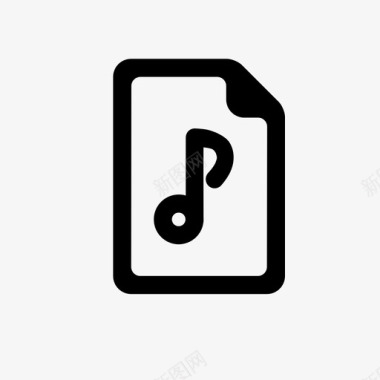 音乐文件文件音符图标图标