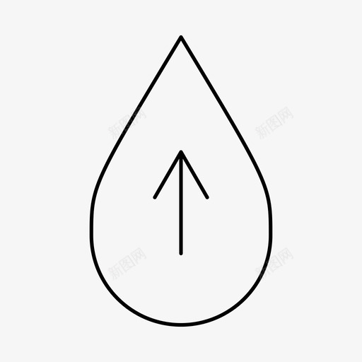 向上箭头水滴水水滴图标svg_新图网 https://ixintu.com 向上箭头水滴 水 水滴