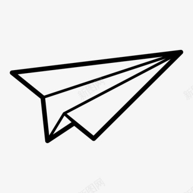 折纸飞机纸飞机发送图标图标