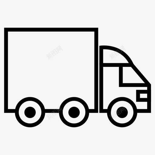 卡车商品运输图标svg_新图网 https://ixintu.com 卡车 商品 运输