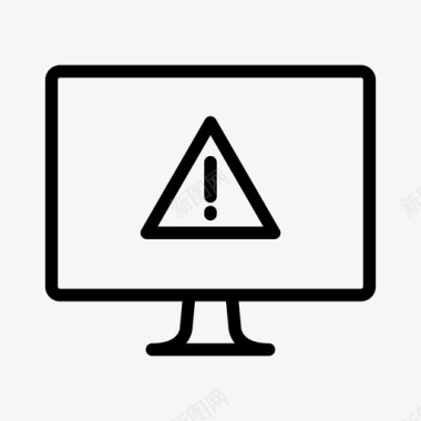 系统警报计算机错误软件警报图标图标