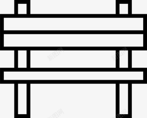 长凳座位木头图标图标