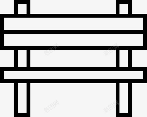 长凳座位木头图标svg_新图网 https://ixintu.com 家具 座位 木头 长凳