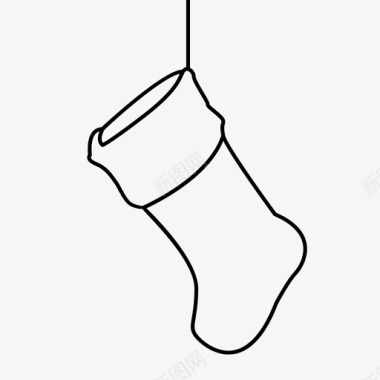 圣诞袜礼物圣诞系列图标图标