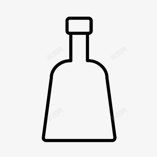 酒精瓶朗姆酒苏格兰威士忌图标svg_新图网 https://ixintu.com 朗姆酒 瓶子 苏格兰威士忌 酒精瓶