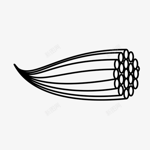 电缆纤维绳索图标svg_新图网 https://ixintu.com 电缆 纤维 纱 线 绳索