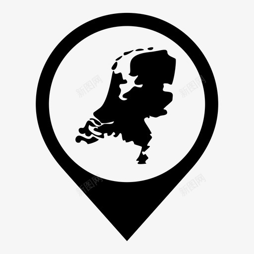 荷兰阿姆斯特丹欧洲图标svg_新图网 https://ixintu.com 世界地图标记 位置 地图 欧洲 荷兰 阿姆斯特丹