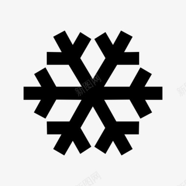 雪花寒冷冬天图标图标