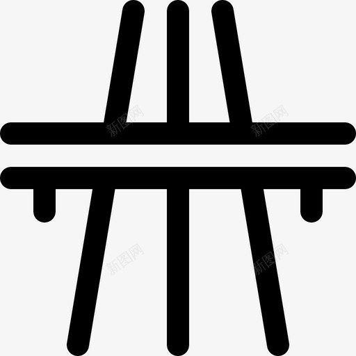 公路高速公路立交桥图标svg_新图网 https://ixintu.com 人行道 公路 立交桥 街道 街道32像素网格2倍行程 高速公路