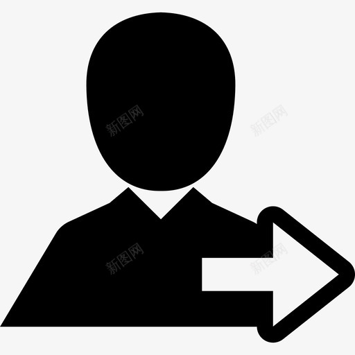 人和右箭头符号界面仪表板图标svg_新图网 https://ixintu.com 人和右箭头符号 仪表板 界面