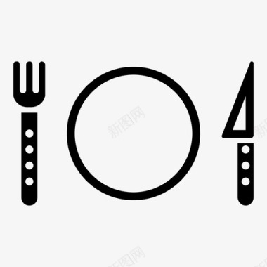 食物餐具吃图标图标