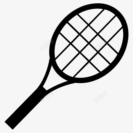 网球拍运动员娱乐图标svg_新图网 https://ixintu.com 娱乐 网球拍 运动 运动员