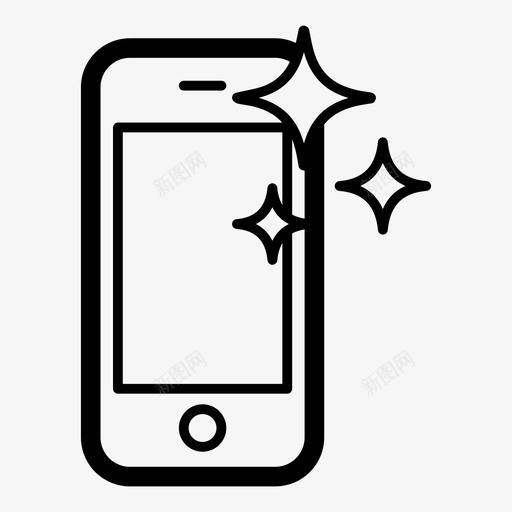 新手机苹果设备手机图标svg_新图网 https://ixintu.com iphone 手机 新手机 翻新 苹果设备 闪亮的手机