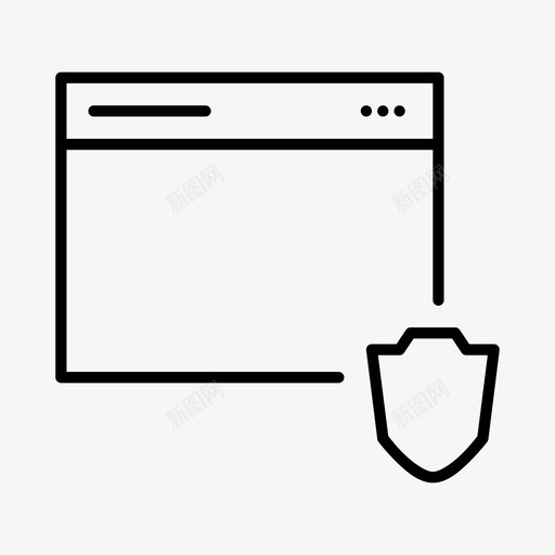 安全浏览器受保护安全图标svg_新图网 https://ixintu.com 受保护 安全 安全浏览器 屏蔽 浏览器精简